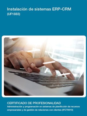cover image of UF1883--Instalación de sistemas ERP-CRM